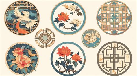 Premium Vector | Chinese paper cutting patterns with detailed designs