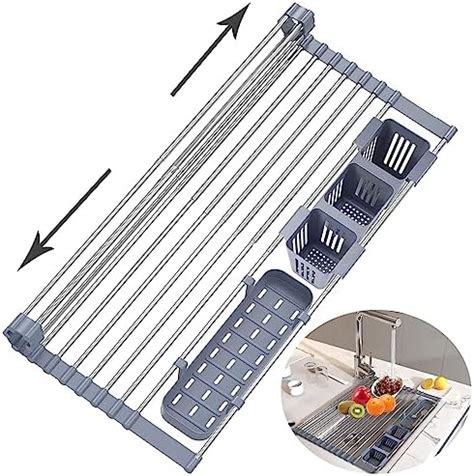 Ulmll Estante Enrollable Para Secar Platos X Cm Escurridor De