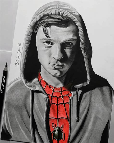 Tom Holland Spider Man Coloring Pages