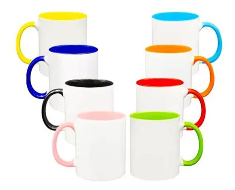 Taza Sublimación Con Interior Y Asa De Color 8 Piezas Meses sin interés