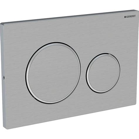 GEBERIT Plaque de déclenchement WC Duofix SIGMA 20 acier inox Réf