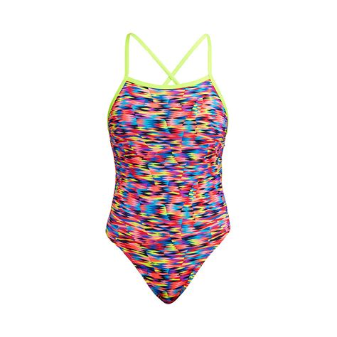 Funkita Go Gammon Ladies Eco Tie Me Tight One Piece Aqua Swim