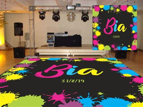 Lona Pista de Dança Debutantes 15anos Personalizada 2x2m Elo7