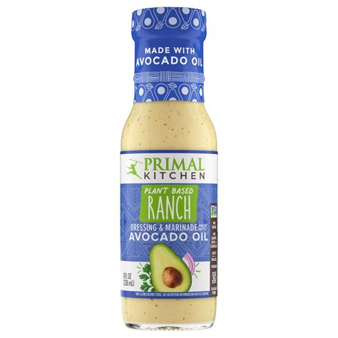 Primal Kitchen Plant Based Ranch Dressing And Marinade 8 Fl Oz