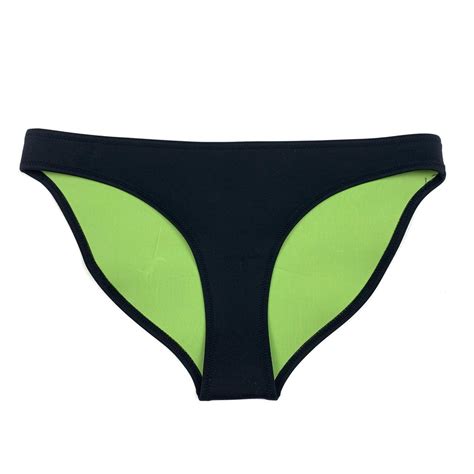 Triangl Solid Black Scuba Bikini Bottoms In Great Depop