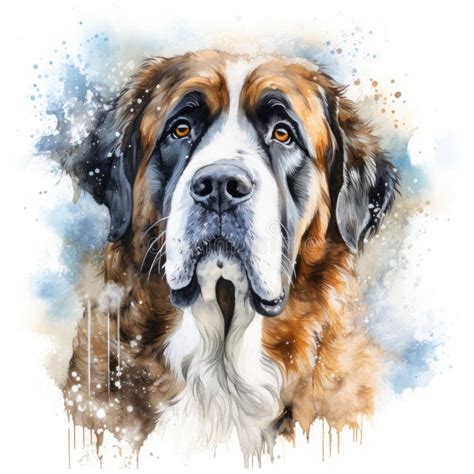 Saint Bernard Stock Illustration Illustration Of Color 328681952
