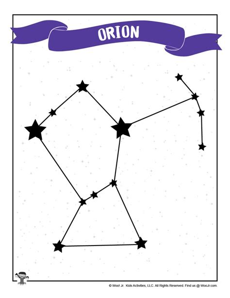 Constellation Worksheets And Lesson For Kids Woo Jr Kids Activities