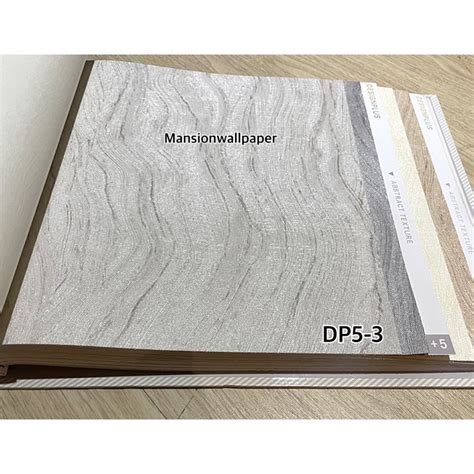 Jual Wallpaper Dinding Korea Marmer Marble Granit Simple Putih Cream