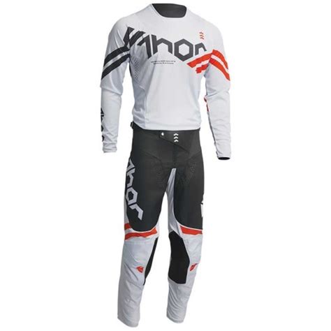 Maillot Thor MX Pulse Cube Grey Red