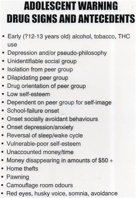 Warning Signs Of Substance Abuse Dr Ian Curtis