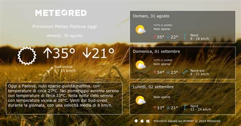 Previsioni Meteo Padova Domani Meteored