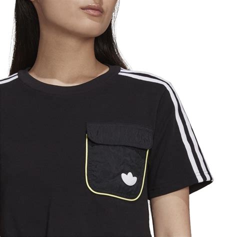 Buy Adidas Originals Womens Trefoil Moments Cropped T Shirt Black