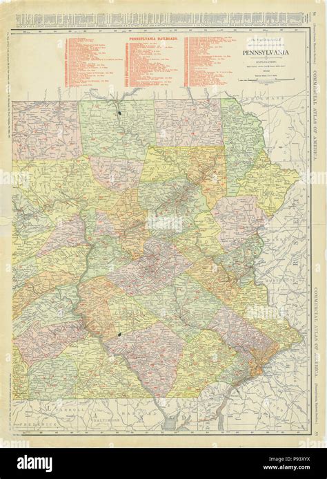 1913 Pennsylvania Map Hi Res Stock Photography And Images Alamy