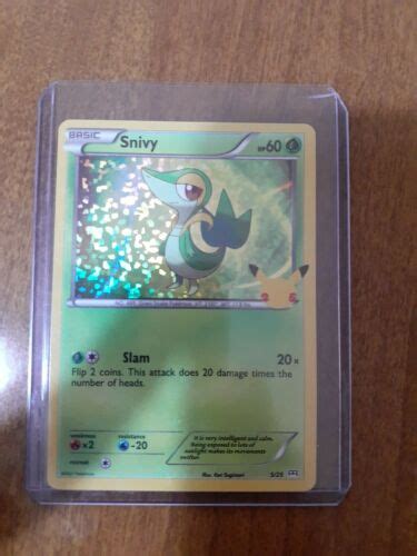 2021 Pokemon McDonalds 25th Anniversary Card Snivy Holo Complete Your