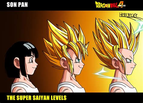 Son Pan The Super Saiyan Levels Dba By Helveciobnf On Deviantart