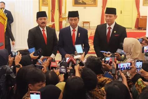 Pelantikan Menteri Baru Jokowi Resmi Tunjuk Hadi Tjahjanto Dan Ahy