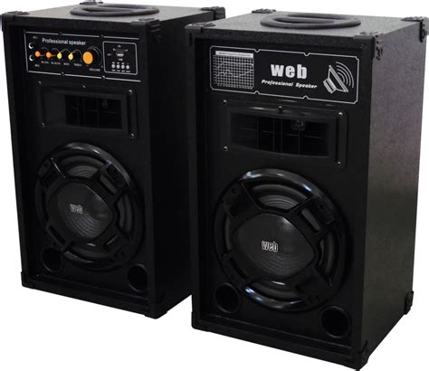 Casse Acustiche Amplificate Coppia W Max Con Usb