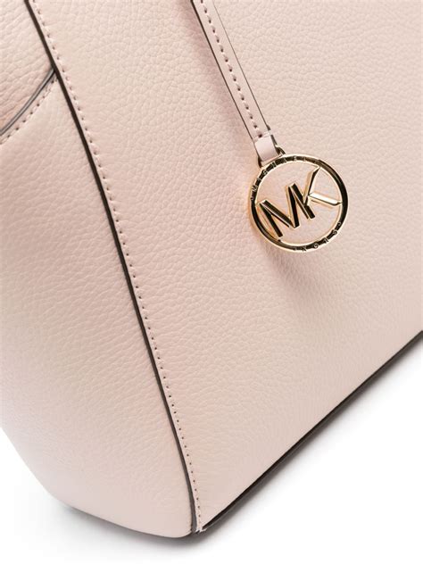 Michael Michael Kors Large Jet Set Leather Tote Bag Pink Farfetch