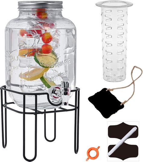 Amazon OMINA Single Glass Beverage Dispenser With Stand Drink