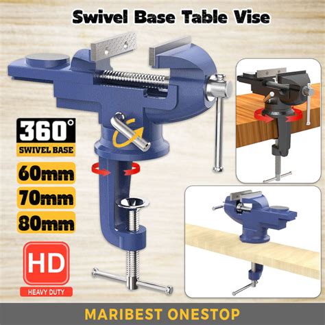 60mm 70mm 80mm Swivel Base Table Vise Clamp Bench Vise Heavy Duty