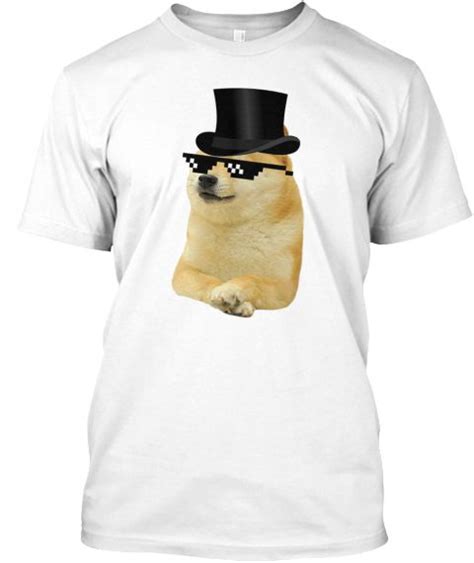 Cool Doge T Shirt White T Shirt Front Doge T Shirt Meme Tshirts