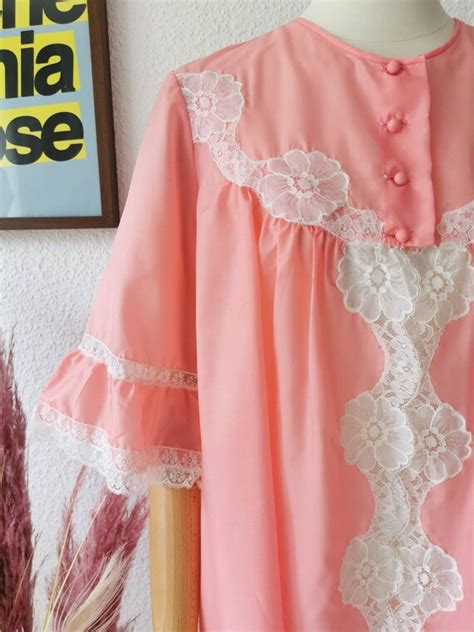 Er Jahre Vintage Kleid Spitze Pink Rockabilly P Gem