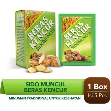 Jual Sido Muncul Beras Kencur Isi 5 Sachet Minuman Tradisional