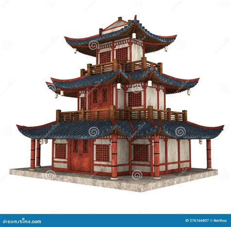 Torre De Pagoda Aislada Stock De Ilustraci N Ilustraci N De Capilla