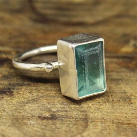 Green Fluorite Ring Etsy