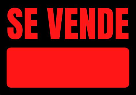 Cartel Se Vende ️ Para Imprimir