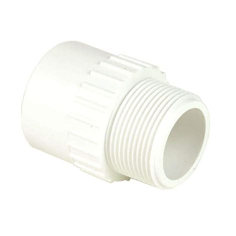 Dura 4 In Schedule 40 Pvc Male Adapter Mptxs 436 040 The Home Depot