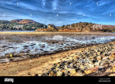 Peninsula of Ardamurchan, Scotland. Artistic view of the historic of ...