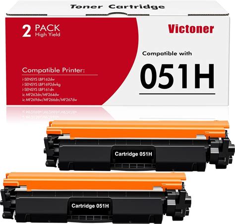 Amazon Canon CRG 051H BK High Yield Black Toner Cartridge 2 Pack