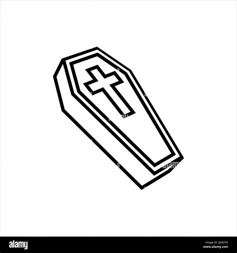 Coffin Icon Coffin Design Vector Art Illustration Stock Vector Image