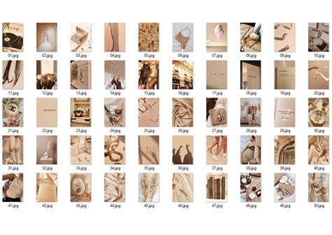 Boujee Beige Aesthetic Collage Kit Nude Collage Printable Etsy