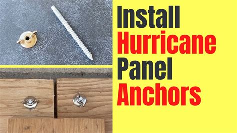 Installing Hurricane Panel Anchors Hurricane Storm Prep Boarding