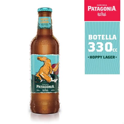 Cerveza Patagonia Hoppy Lager Botella 330 Cc Unimarc