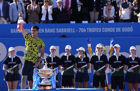 Imágenes de la final del Conde de Godó entre Alcaraz y Tsitsipas