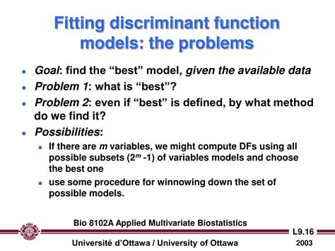 PPT Lecture 9 Discriminant Function Analysis DFA PowerPoint