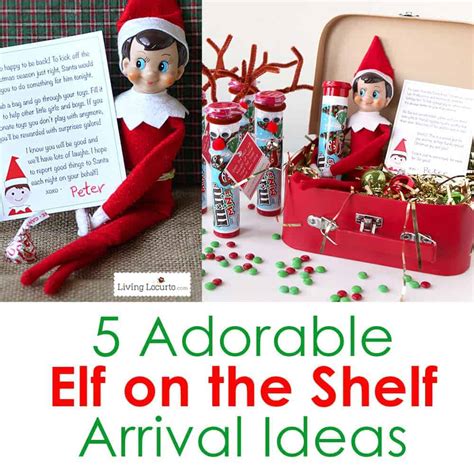 5 Adorable Elf On The Shelf Arrival Ideas Christmas Elf Printables