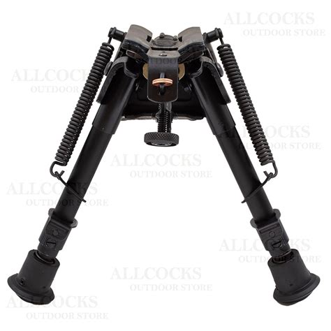 Harris Bipod S Series Swivel 6 9 Inch Leg Notches In Black