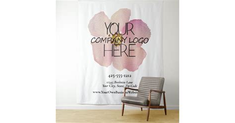 Custom Company Business Trade Show Logo Backdrop | Zazzle