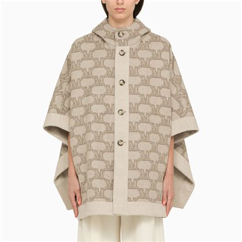 Max Mara Reversible Sand Wool Cape Thedoublef