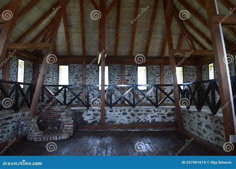Interior Of The Old Stone Fort On The Hill Stock Image Image Of Stone