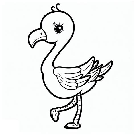 Coloriage Image de Flamants Roses télécharger et imprimer gratuit sur