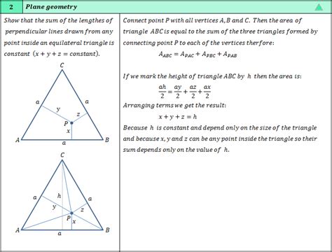 Plane geometry examples