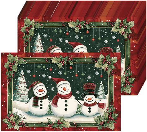 Umigy 60 Pcs Christmas Dinner Paper Placemats 1024 X 1457