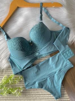 Conjunto de Lingerie Sutiã Espuma na parte Frontal sanna use