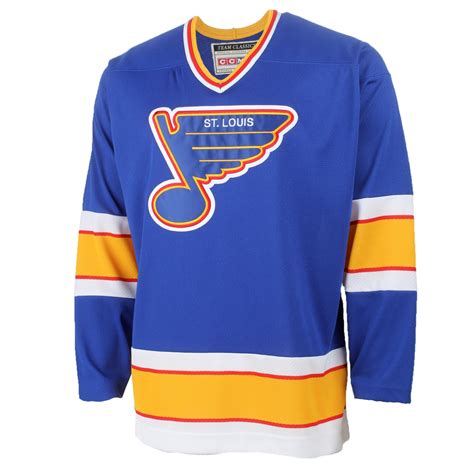 Mens St. Louis Blues CCM Royal Blue Classic Throwback Jersey