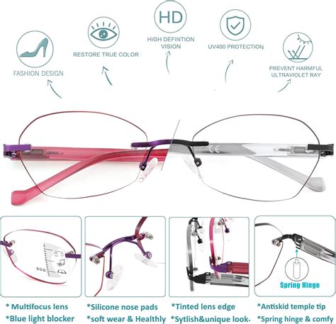 Sunamoy Lentes De Lectura Multifocal Multifocales Progresivos Sin L Nea